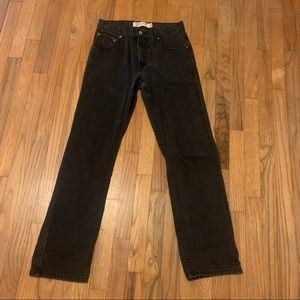Women’s Levi 505 Vintage Straight Jeans Black
